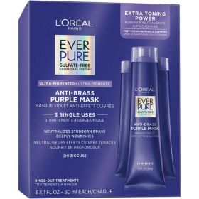 L'Oreal Paris Everpure Anti Brass Hair Mask, 3 fl oz