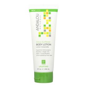 Andalou Naturals Body Lotion - Citrus Verbena Uplifting - 8 Fl Oz