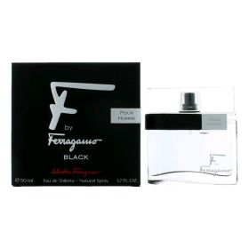 F Black by Salvatore Ferragamo (Option: 1.7 oz Eau De Toilette Spray for Men)