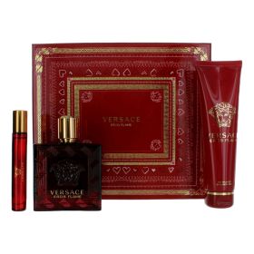 Eros Flame by Versace (Option: 3 Piece Gift Set for Men)