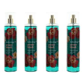 Peony Blush by Bodycology (Option: 4 Pack 8 oz Fragrance Mist for Women)