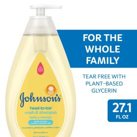 Johnson's Head-To-Toe Tear Free Baby Body Wash Soap and Shampoo, 27.1 oz (Brand: Johnson's)